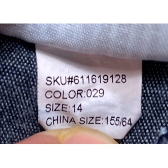 Abercrombie Kids Girls Size 14 Dark Wash Denim Jeggings Jeans - Picture 4 of 8